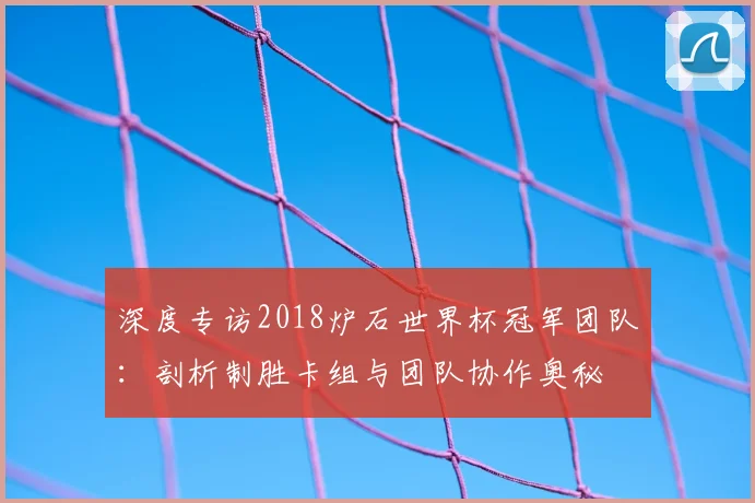 深度专访2018炉石世界杯冠军团队：剖析制胜卡组与团队协作奥秘
