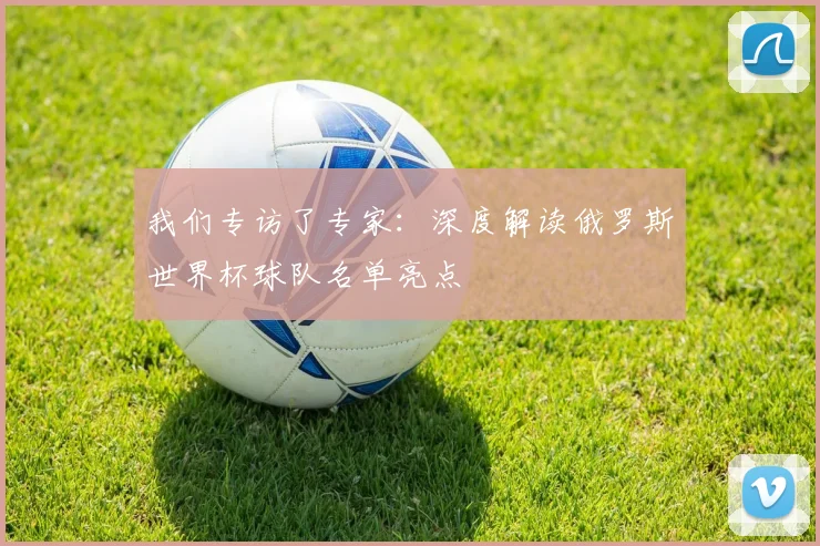 我们专访了专家:深度解读俄罗斯世界杯球队名单亮点
